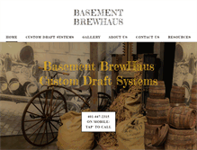 Tablet Screenshot of basementbrewhaus.com